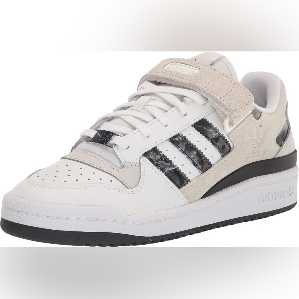 Adidas - Originals Forum Low Sneaker - White / Off White / Black - Men's 8.5